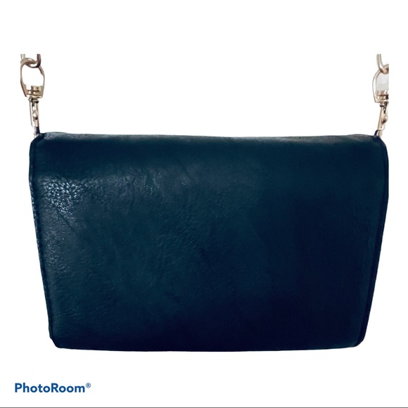 NWT NEIMAN MARCUS Black and Gold Crossbody w/ Bow - Picture 8 of 13